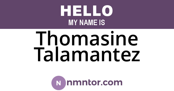Thomasine Talamantez