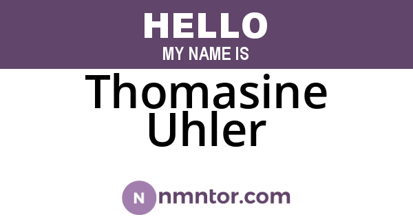 Thomasine Uhler