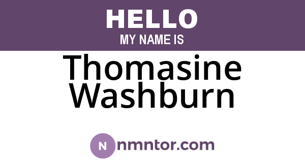 Thomasine Washburn