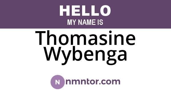 Thomasine Wybenga
