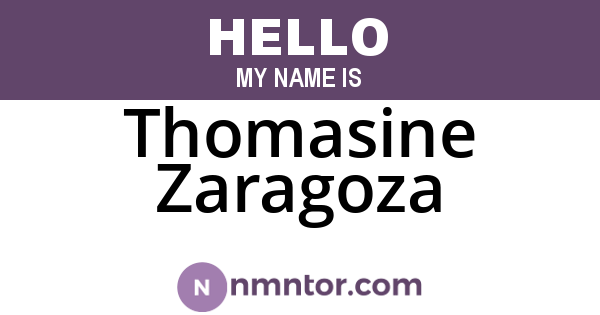 Thomasine Zaragoza