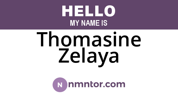Thomasine Zelaya