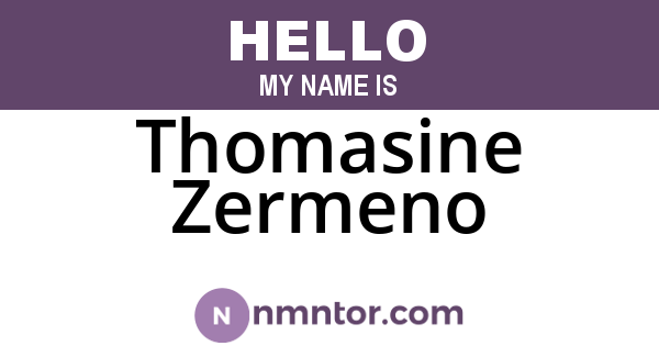 Thomasine Zermeno