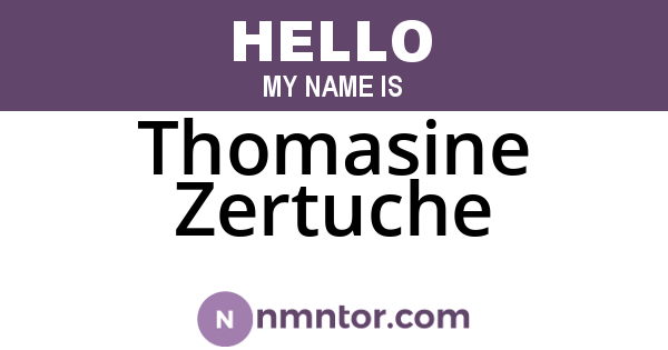 Thomasine Zertuche