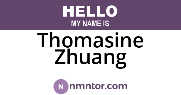 Thomasine Zhuang