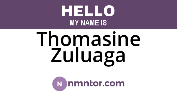 Thomasine Zuluaga