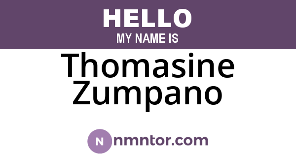 Thomasine Zumpano