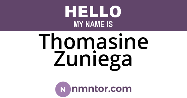 Thomasine Zuniega