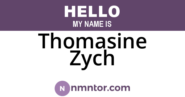 Thomasine Zych
