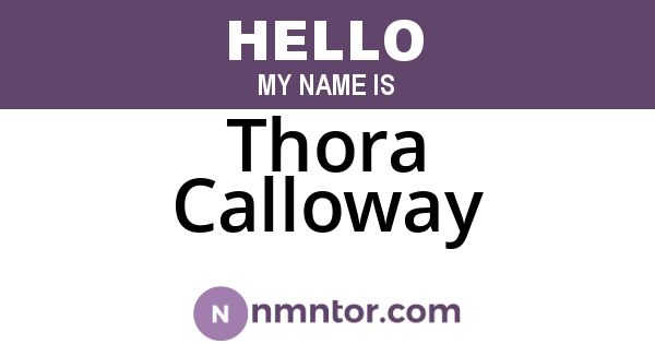 Thora Calloway