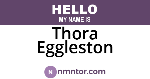 Thora Eggleston