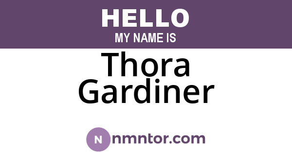 Thora Gardiner