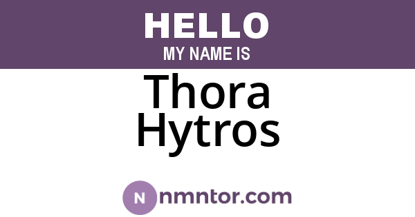 Thora Hytros
