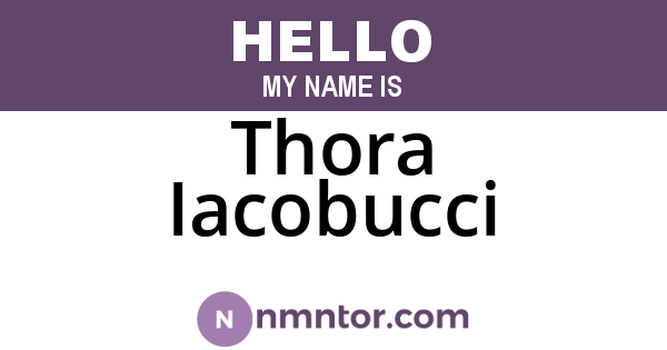 Thora Iacobucci