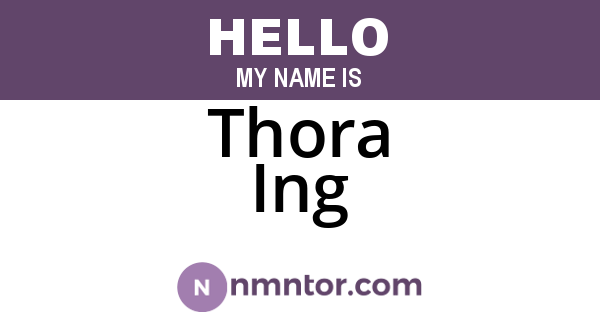 Thora Ing