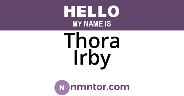 Thora Irby
