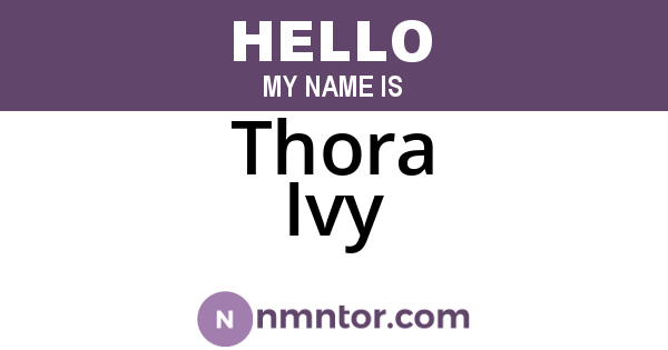 Thora Ivy