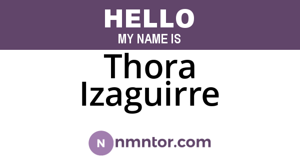 Thora Izaguirre