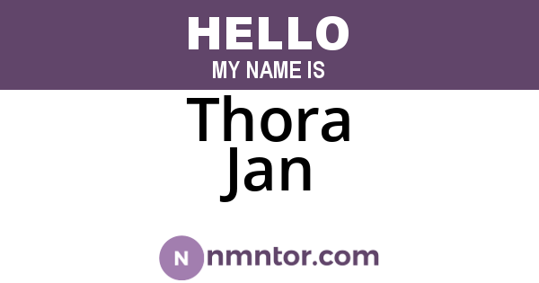 Thora Jan