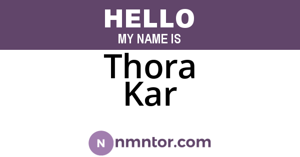 Thora Kar