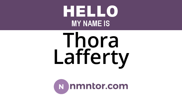 Thora Lafferty