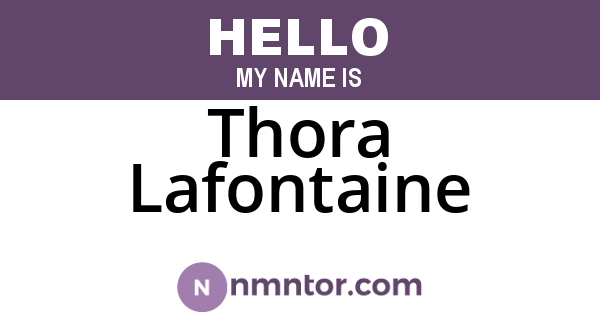 Thora Lafontaine