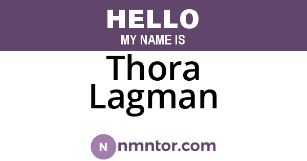 Thora Lagman