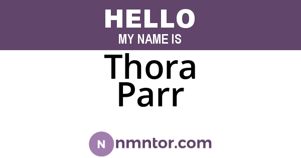Thora Parr