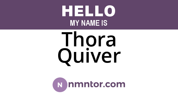 Thora Quiver