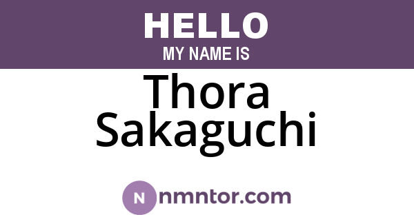 Thora Sakaguchi