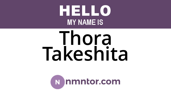 Thora Takeshita
