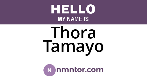 Thora Tamayo