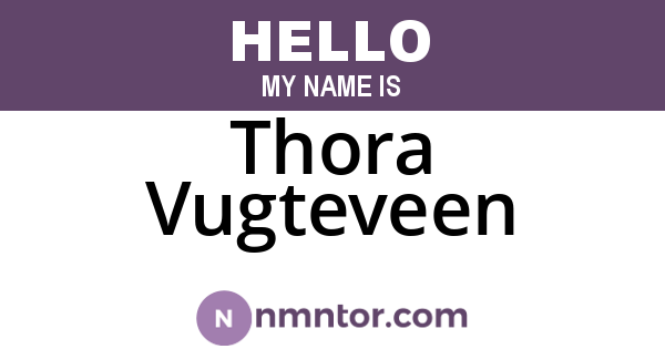 Thora Vugteveen