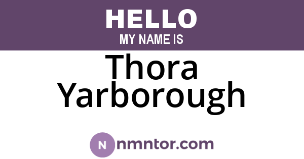 Thora Yarborough
