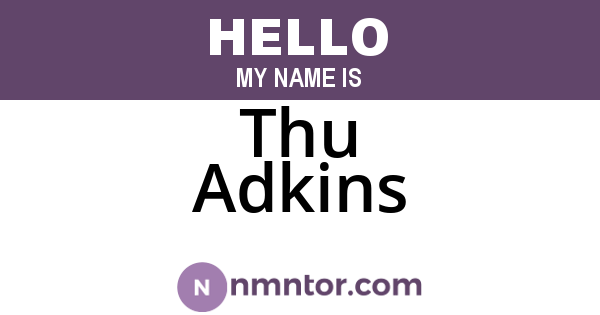 Thu Adkins