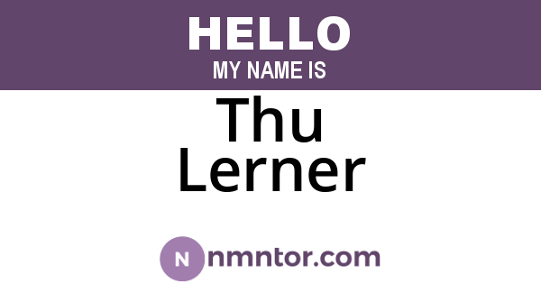 Thu Lerner
