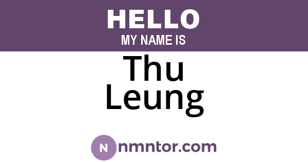 Thu Leung