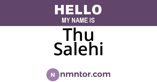 Thu Salehi