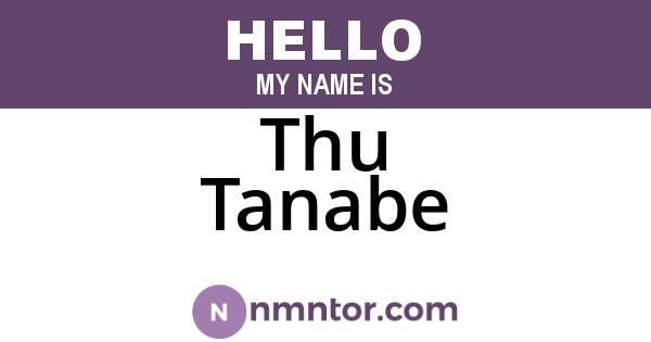 Thu Tanabe