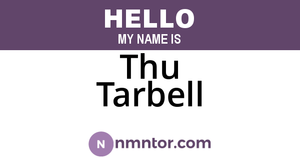 Thu Tarbell