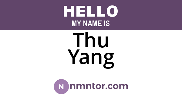 Thu Yang