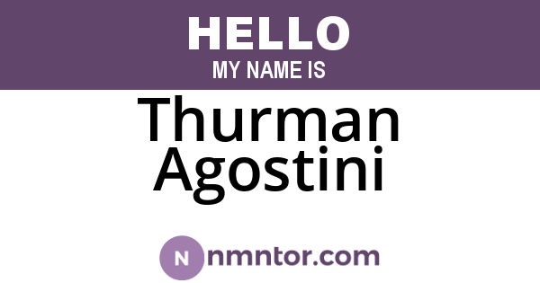 Thurman Agostini