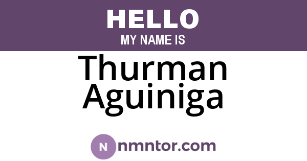 Thurman Aguiniga