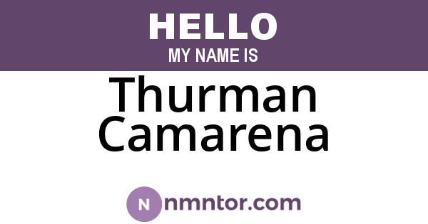 Thurman Camarena