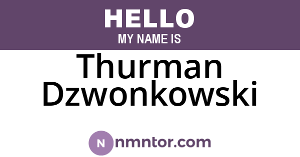 Thurman Dzwonkowski