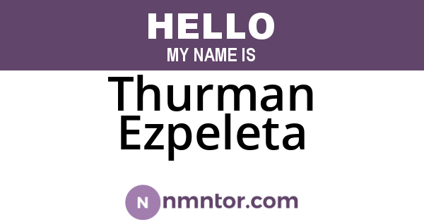 Thurman Ezpeleta