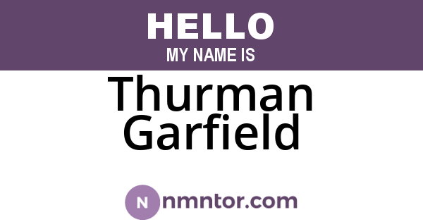 Thurman Garfield