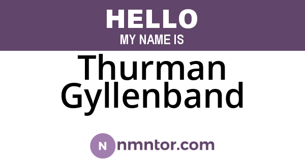Thurman Gyllenband