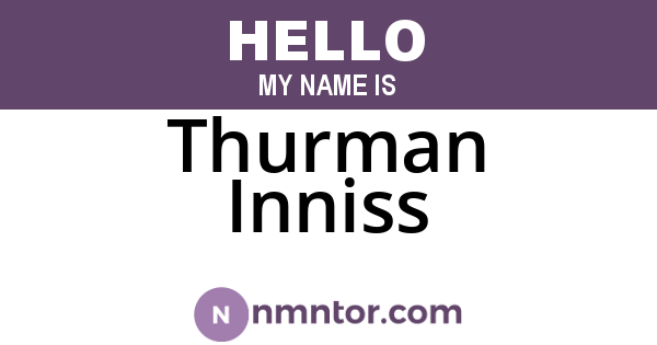 Thurman Inniss