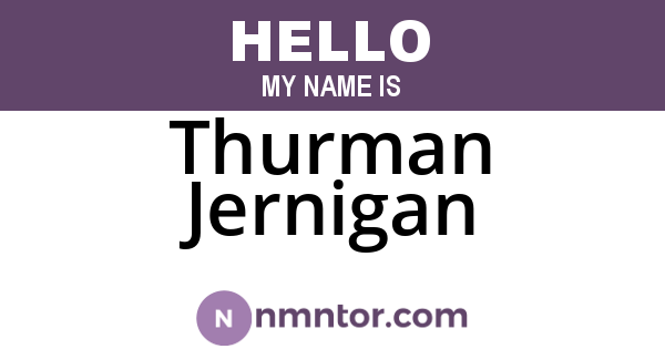 Thurman Jernigan